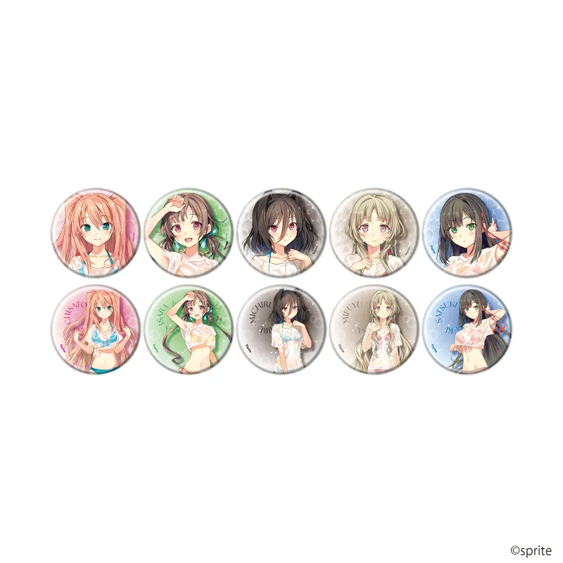 缶バッジ「恋と選挙とチョコレート」01/ブラインド(全10種)(描き起こしイラスト)