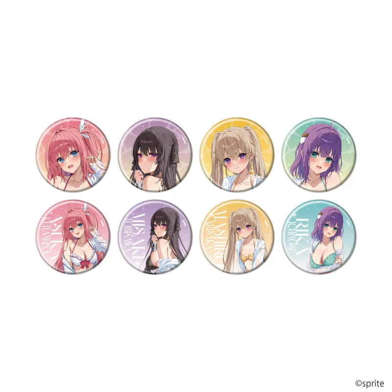缶バッジ「蒼の彼方のフォーリズム」02/ブラインド(全8種)(描き起こしイラスト)