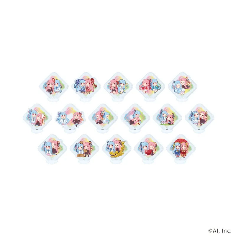 アクリルぷちスタンド「琴葉 茜・葵」01/ブラインド(全16種)(公式イラスト)