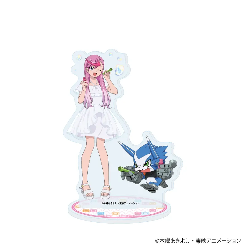 アクリルスタンド「デジモンユニバース アプリモンスターズ」02/花嵐エリ&ドカモン シャボン玉ver.(描き下ろしイラスト)
