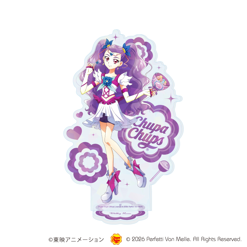 【8/31まで】プリキュア5GoGo ミルキィローズ アクリルアートボード ホログラムアクリルスタンド「Yes！プリキュア5GoGo！×チュッパ