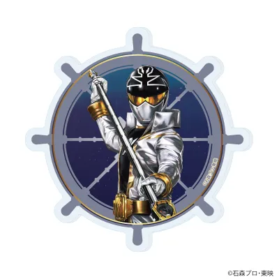 アクリルコースター「海賊戦隊ゴーカイジャー」06/ゴーカイシルバー(描き起こしイラスト)