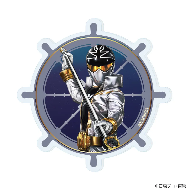 アクリルコースター「海賊戦隊ゴーカイジャー」06/ゴーカイシルバー(描き起こしイラスト)