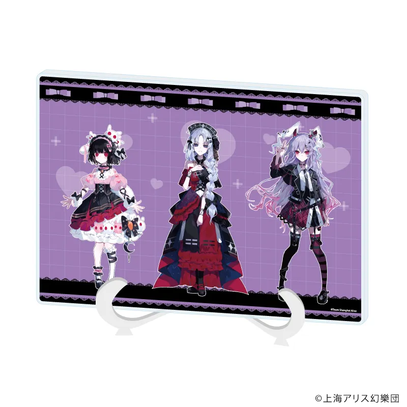 アクリルアートボード(A5サイズ)「東方Project」04/永琳&優曇華院&てゐ 病みかわいいver.(描き起こしイラスト)