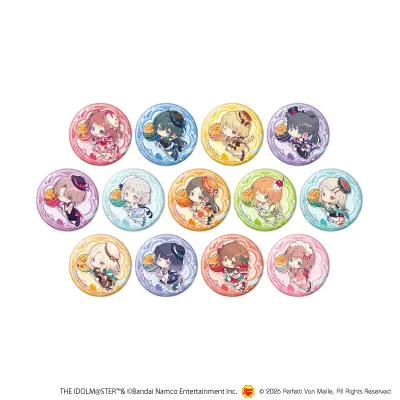 缶バッジ「学園アイドルマスター×チュッパチャプス」02/トレーディング(全13種)(ミニキャライラスト)