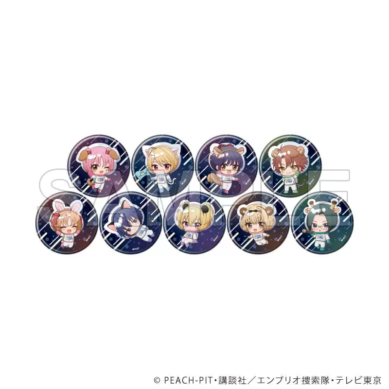 缶バッジ「TVアニメ『しゅごキャラ！』」07/アニマル宇宙服ver. ブラインド(全9種)(ミニキャライラスト) 2