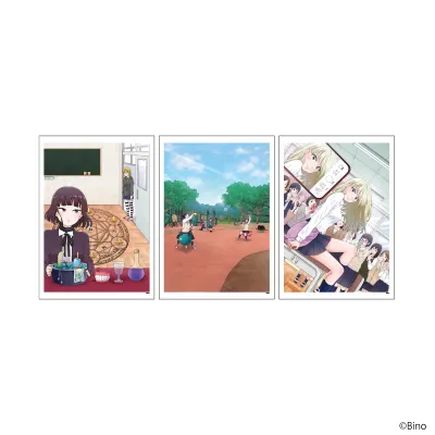 REPLICA GENGA 3枚セット「女子高生の無駄づかい」01/A(公式イラスト)
