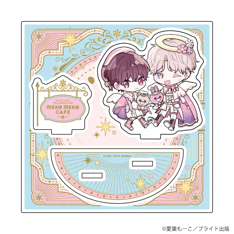 アクリルスタンドプレート「MeroMero cafe」01/愛葉もーこ(描き下ろしイラスト)※减数可能