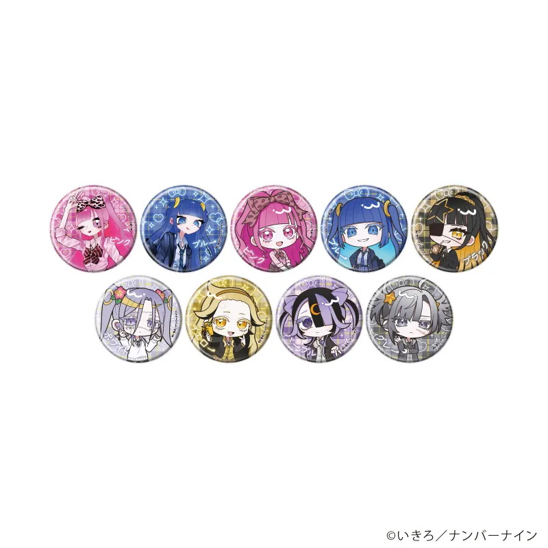 缶バッジ「魔法少女ピンクブルー」02/ギャルver. ブラインド(全9種)(描き下ろし&描き起こしイラスト)