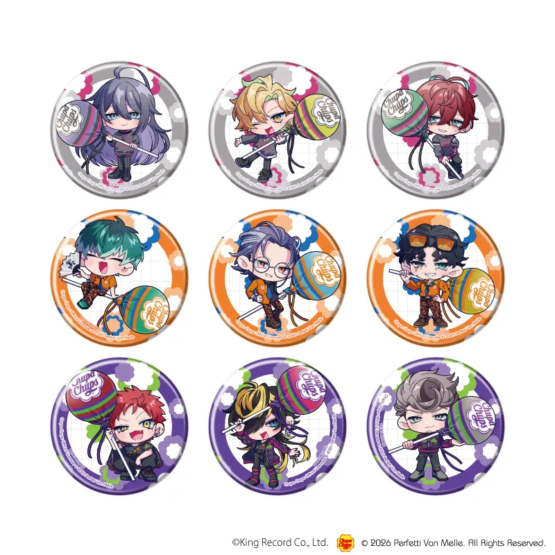 缶バッジ「ヒプノシスマイク-Division Rap Battle-×チュッパチャプス」02/ブラインド(全9種)(ミニキャライラスト)