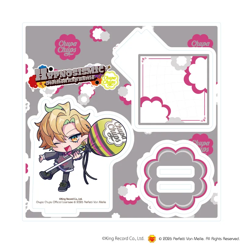 アクリルスタンドプレート「ヒプノシスマイク-Division Rap Battle-×チュッパチャプス」11/伊弉冉 一二三(ミニキャライラスト)