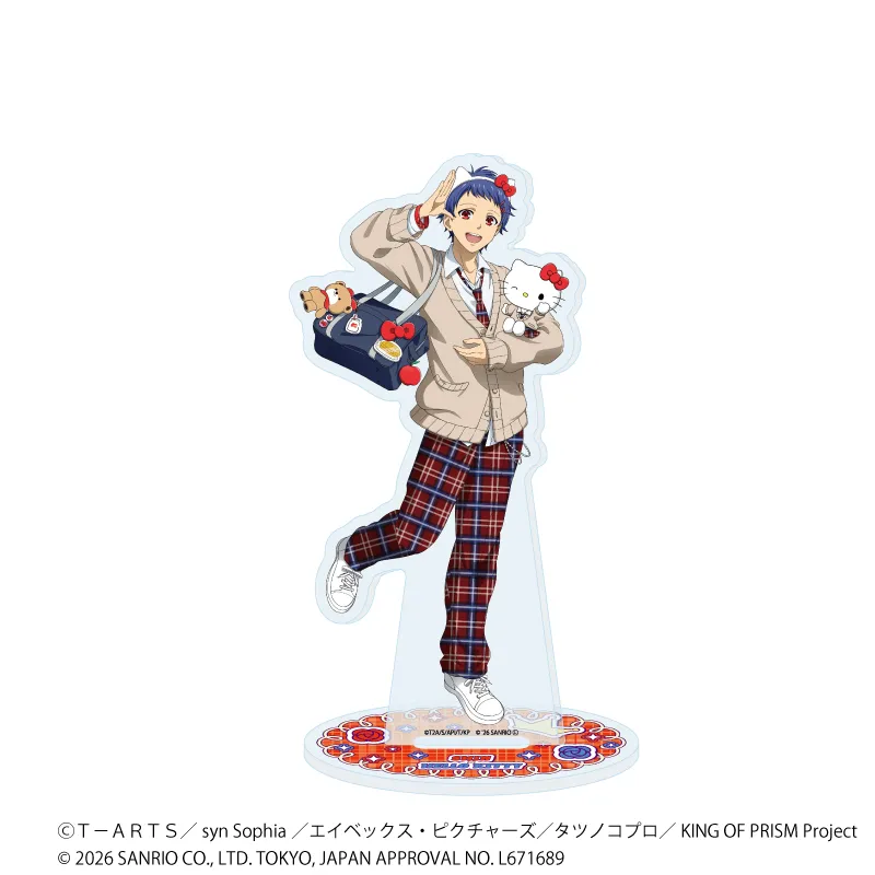 アクリルスタンド「KING OF PRISM 10th ANNIVERSARY×サンリオキャラクターズ」11/一条シン×ハローキティ