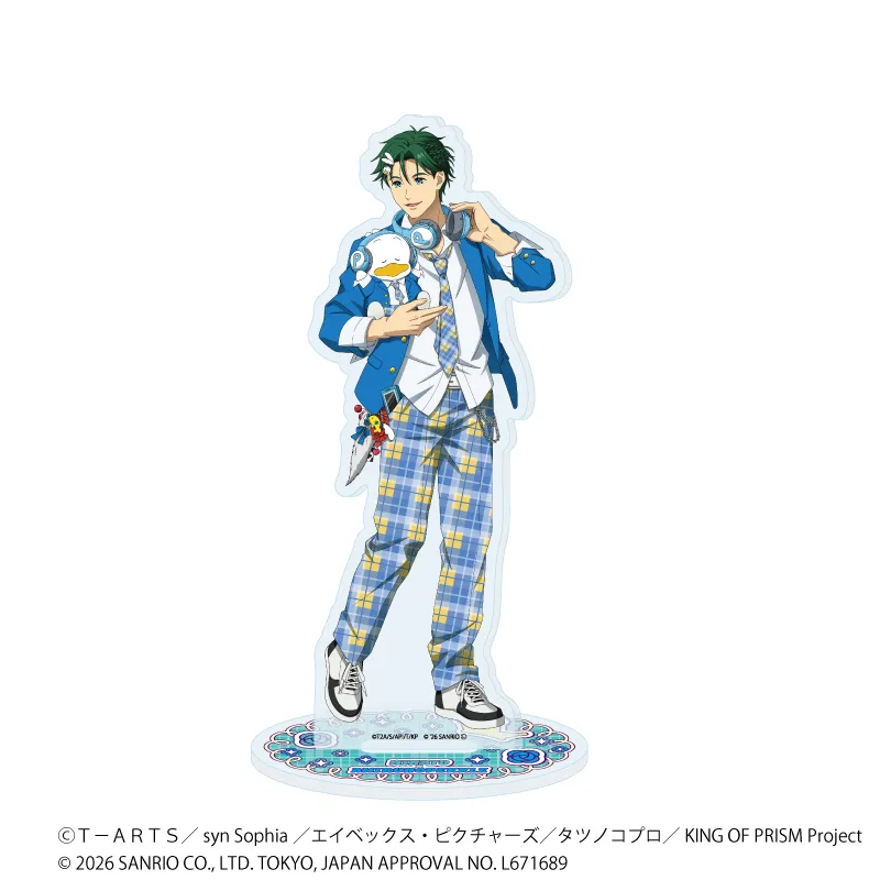 アクリルスタンド「KING OF PRISM 10th ANNIVERSARY×サンリオキャラクターズ」15/鷹梁ミナト×あひるのペックル
