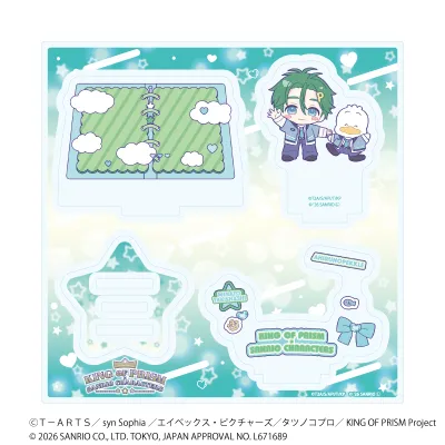 アクリルスタンドプレート「KING OF PRISM 10th ANNIVERSARY×サンリオキャラクターズ」15/鷹梁ミナト×あひるのペックル