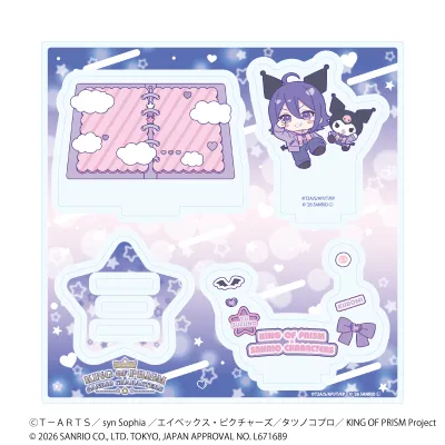 アクリルスタンドプレート「KING OF PRISM 10th ANNIVERSARY×サンリオキャラクターズ」17/涼野ユウ×クロミ