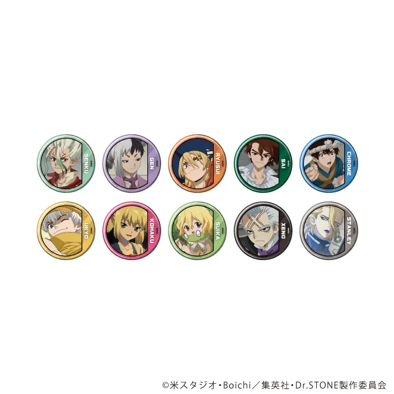 缶バッジ「Dr.STONE」43/ブラインド(全10種)(場面写イラスト)