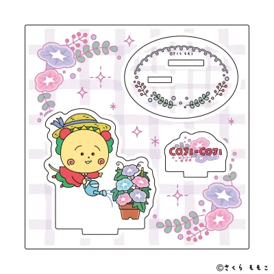 アクリルスタンドプレート「COJI-COJI」03/あさがお(描き下ろしイラスト)
