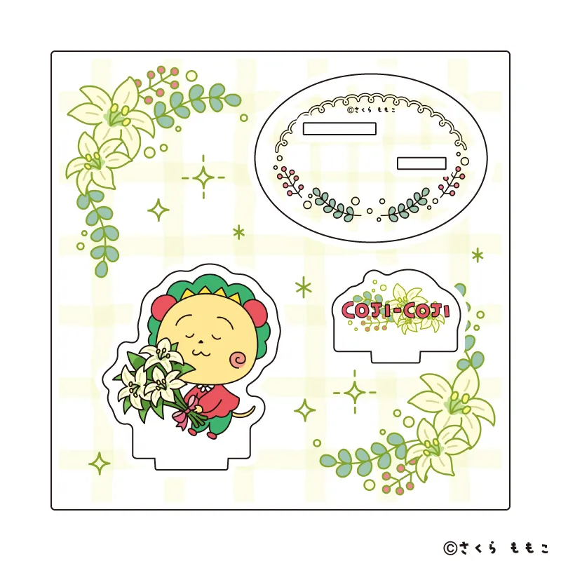 アクリルスタンドプレート「COJI-COJI」04/ゆり(描き下ろしイラスト)