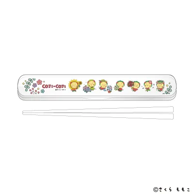 キャラおはしケースセット「COJI-COJI」01/集合デザイン(描き下ろしイラスト)