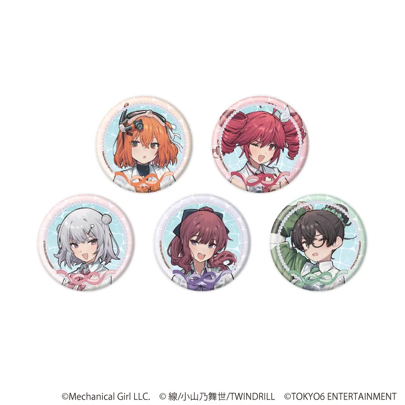 缶バッジ「足立レイ×重音テト×TOKYO6キャラクターズ」01/ブラインド(全5種)(描き下ろしイラスト)