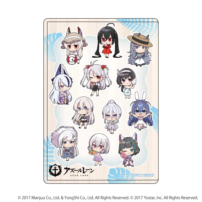 キャラクリアケース「アズールレーン」01/サマードレスver.(ミニキャライラスト)