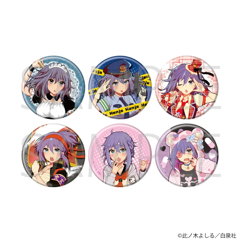 缶バッジ「変女 〜変な女子高生 甘栗千子〜」01/ブラインド(全6種)