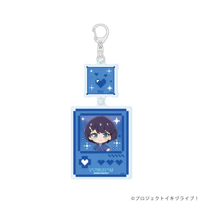 連結アクリルキーホルダー「イキヅライブ！ LOVELIVE! BLUEBIRD」02/麻布麻衣(ミニキャライラスト)