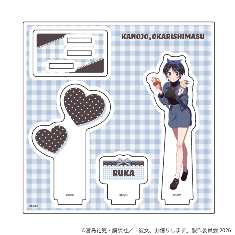 アクリルスタンドプレート「TVアニメ『彼女、お借りします』」16/更科瑠夏 デートver.(描き下ろしイラスト)