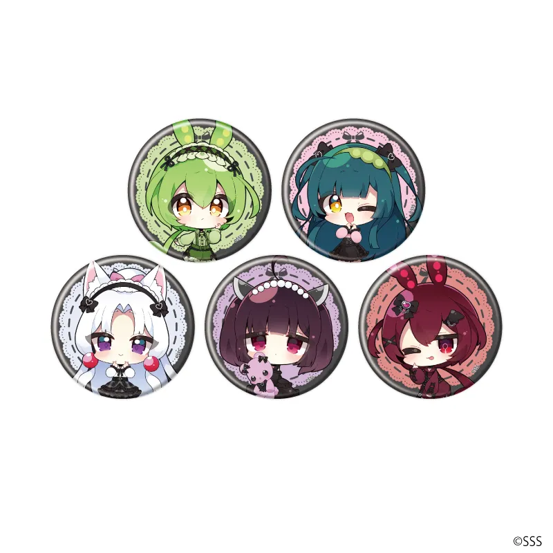 缶バッジ「東北ずん子・ずんだもんプロジェクト」01/ブラインド(全5種)(ミニキャライラスト)