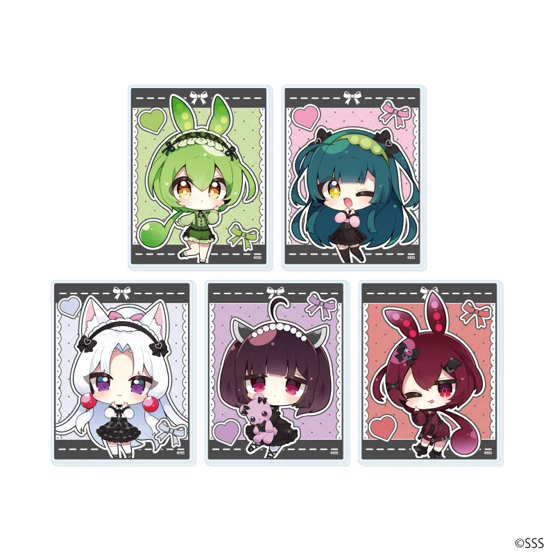 アクリルカード「東北ずん子・ずんだもんプロジェクト」01/ブラインド(全5種)(ミニキャライラスト)
