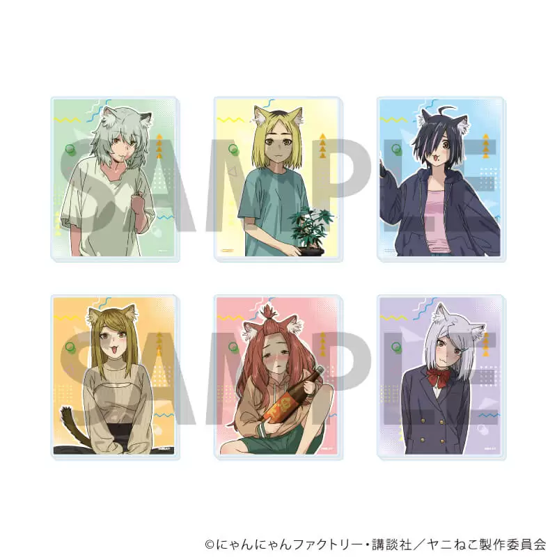 アクリルカード「TVアニメ『ヤニねこ』」01/ブラインド(全6種)(公式イラスト) 2
