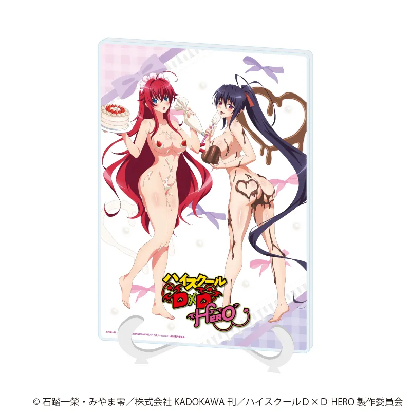 アクリルアートボード(A5サイズ)「ハイスクールD×D HERO」02/リアス・グレモリー&姫島朱乃 エプロンなしVer.(描き下ろしイラスト)