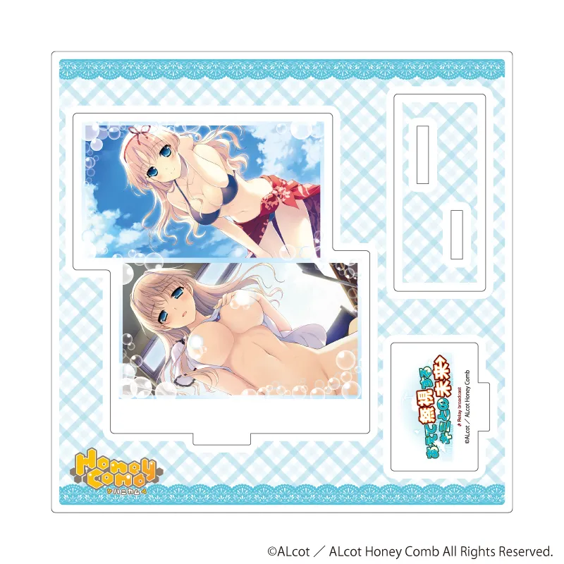 アクリルスタンドプレート「ALcot/ALcotハニカムシリーズ」02/あえて無視するキミとの未来B(公式イラスト)