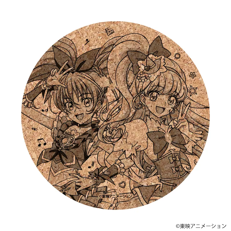 コルクコースター「スイートプリキュア♪」「魔法つかいプリキュア!」06/キュアメロディ&キュアミラクル