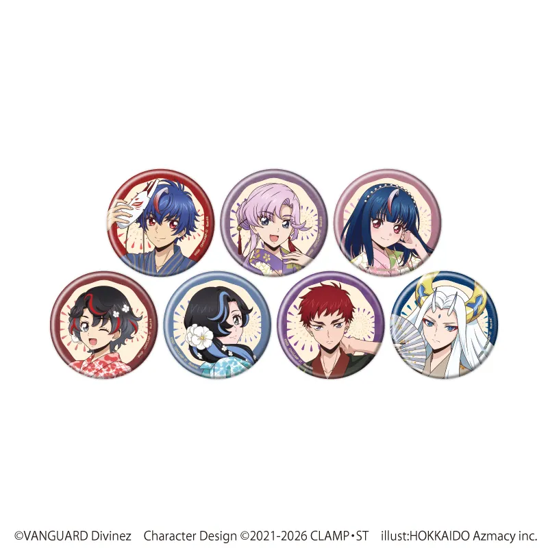 缶バッジ「カードファイト!!ヴァンガード Divinez」02/浴衣ver. ブラインド(全7種)(描き下ろしイラスト)