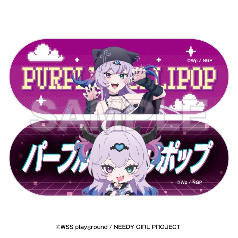 NEEDY GIRL OVERDOSE×東急歌舞伎町タワー ステッカー2枚セット パープル・ロリポップ