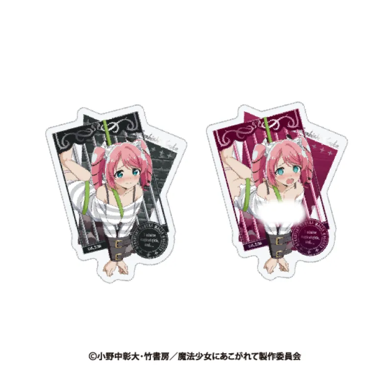 魔法少女にあこがれて 描き下ろし2層ステッカー マジアマゼンタ