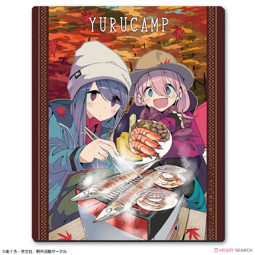 ゆるキャン△ ラバーマウスパッド デザイン03(各務原なでしこ&志摩リン/C) 2