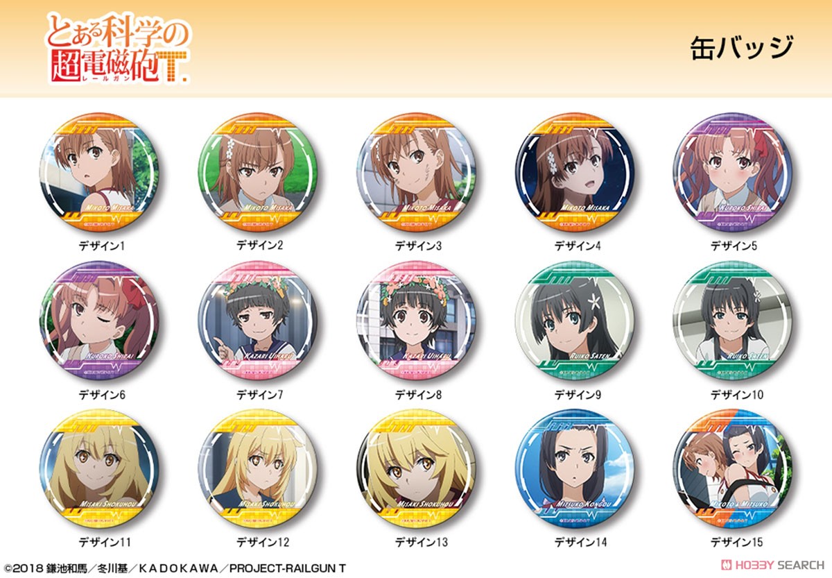 とある科学の超電磁砲T 缶バッジ デザイン04(御坂美琴/D) 3