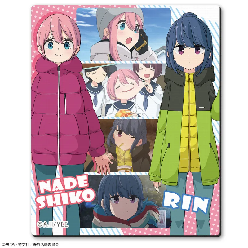 ゆるキャン△ ラバーマウスパッド Ver.3 デザイン04(各務原なでしこ&志摩リン)