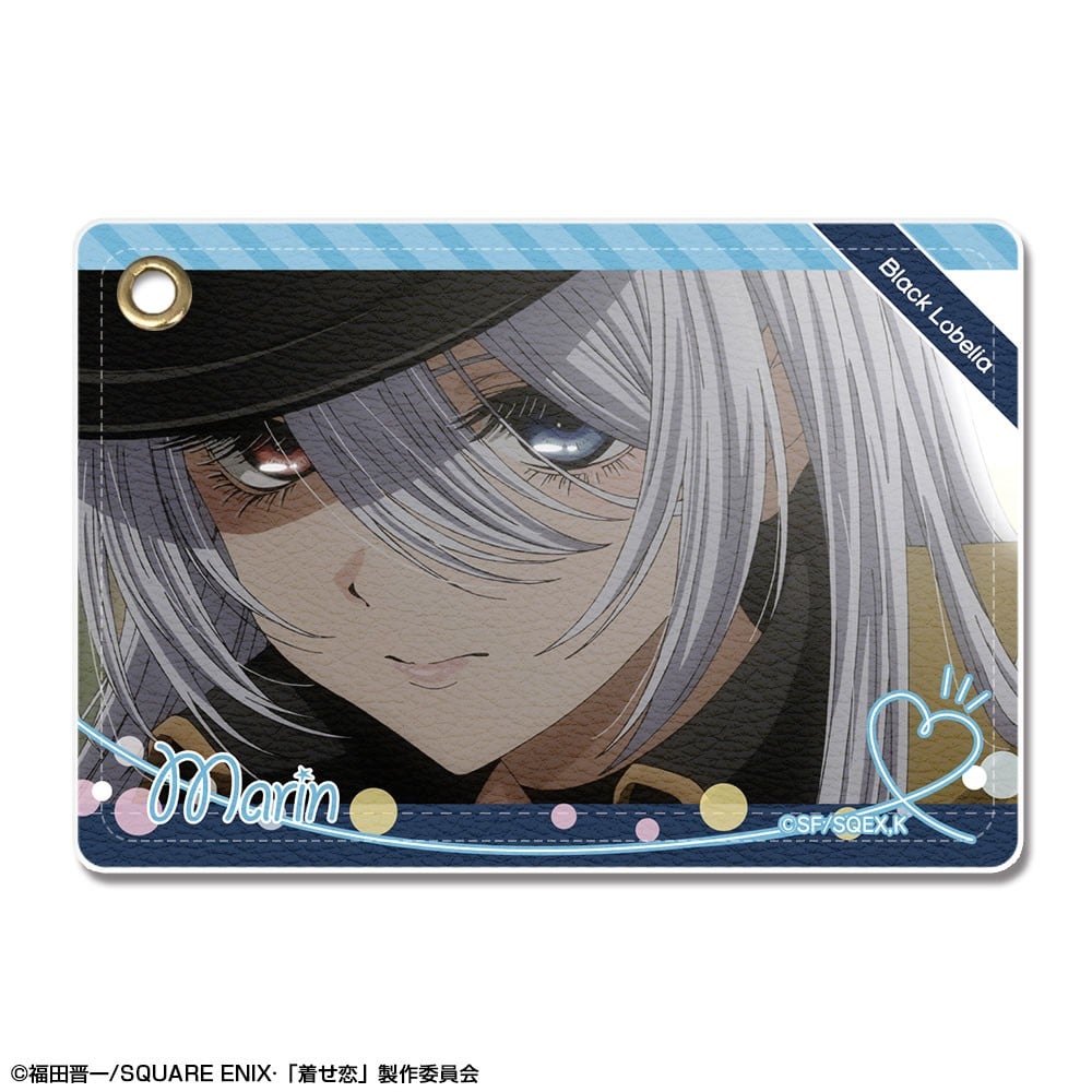 「その着せ替え人形(ビスク・ドール)は恋をする」 レザーパスケース Ver.2 デザイン08(海夢(ブラックロベリア)) 2