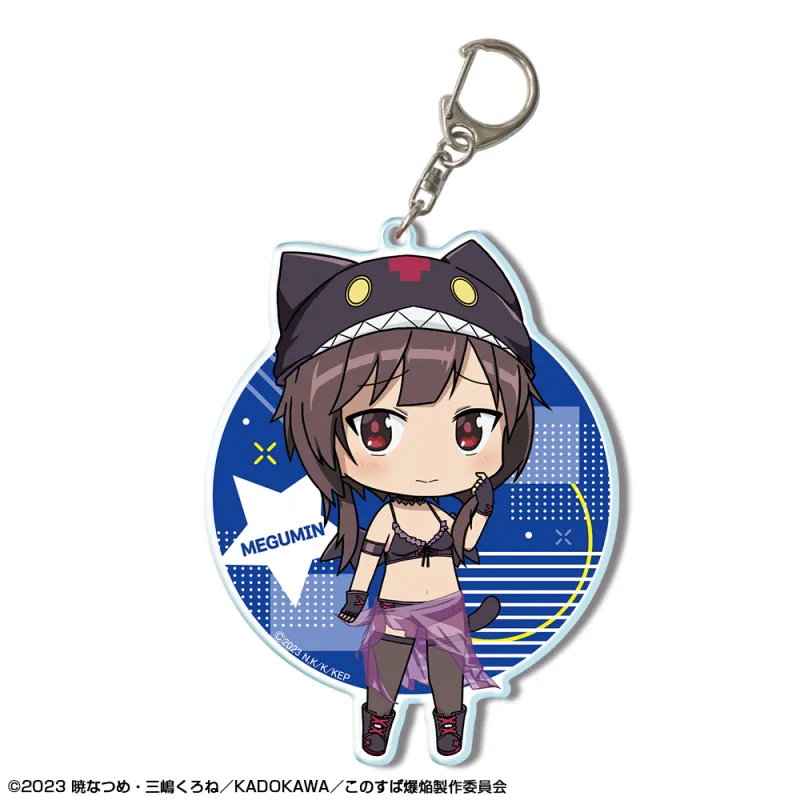 この素晴らしい世界に爆焔を! ビッグアクリルキーホルダー デザイン04(めぐみん/ちびキャラちょむすけ風水着Ver.)