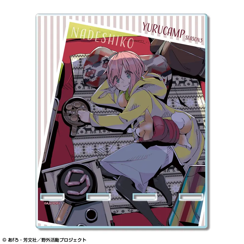 ゆるキャン△ SEASON３ アクリルスマホスタンド デザイン01(各務原なでしこ)