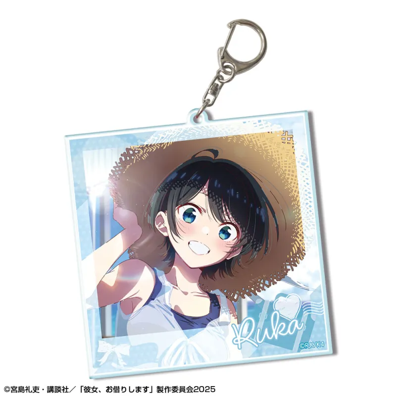 彼女、お借りします ビッグアクリルキーホルダー Ver.3 デザイン08(更科瑠夏/B)