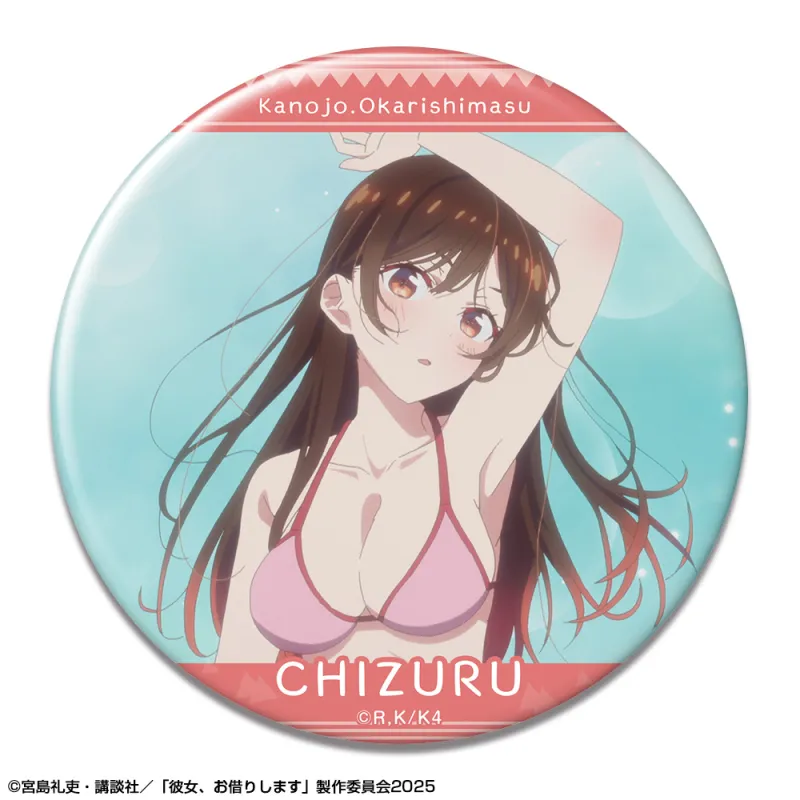 彼女、お借りします 缶バッジ Ver.4 デザイン02(水原千鶴/B)