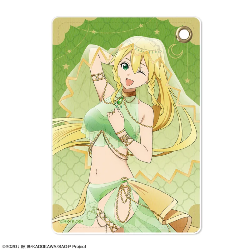 ソードアート・オンライン レザーパスケース デザイン02(リーファ/踊り子ver.)【描き下ろし】