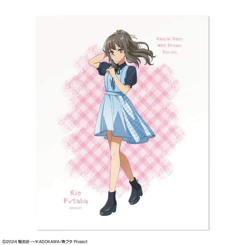「青春ブタ野郎」シリーズ キャンバスアート デザイン03(双葉理央/サマーチェックver.)【描き下ろし】
