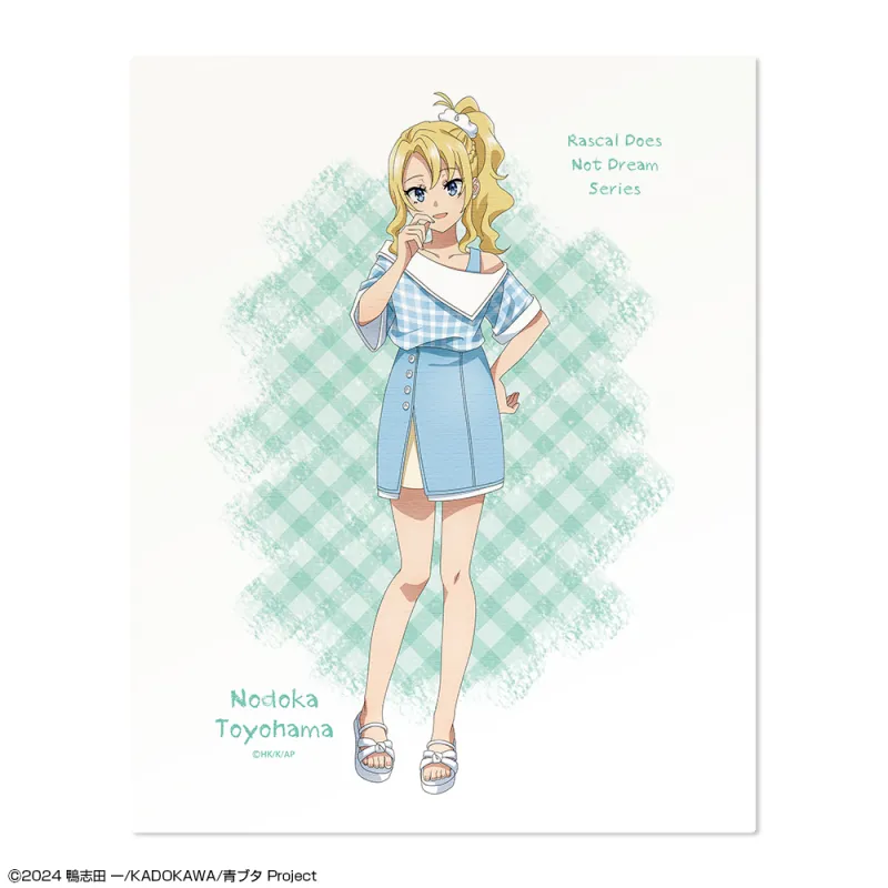 「青春ブタ野郎」シリーズ キャンバスアート デザイン04(豊浜のどか/サマーチェックver.)【描き下ろし】