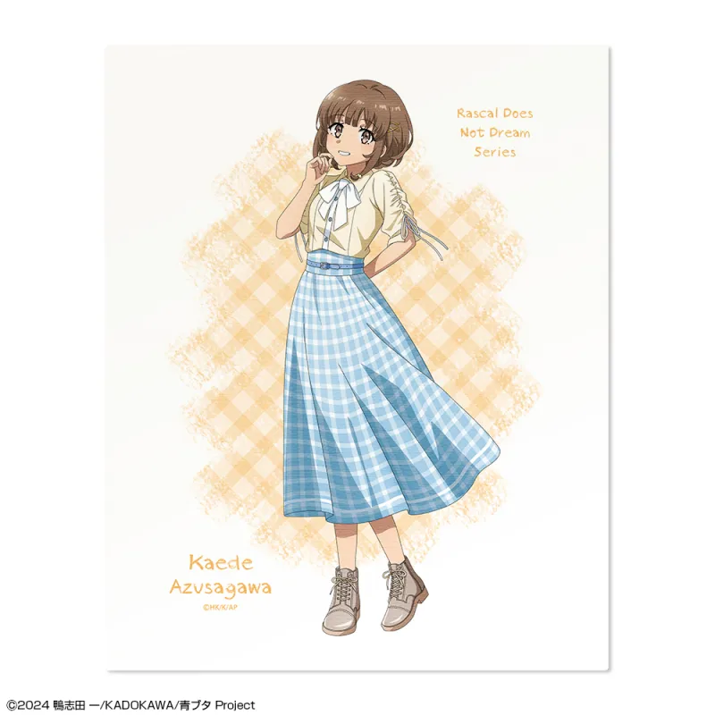 「青春ブタ野郎」シリーズ キャンバスアート デザイン05(梓川花楓/サマーチェックver.)【描き下ろし】