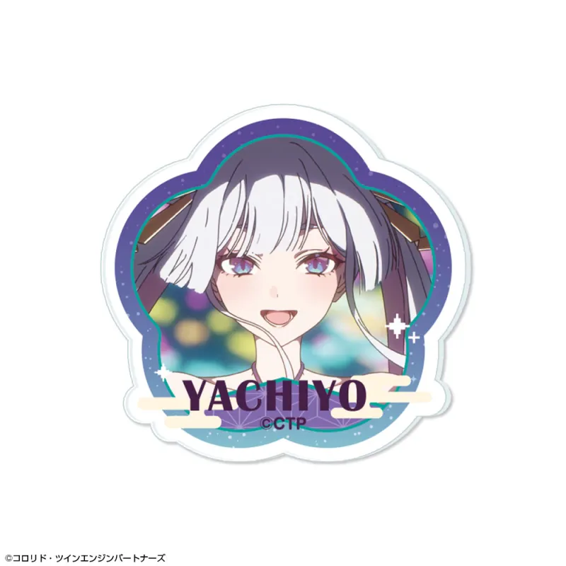 超かぐや姫！ アクリルバッジ デザイン11(月見ヤチヨ)